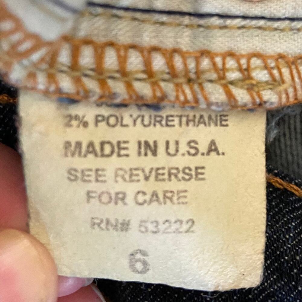 David Kahn Lauren Dark Wash Jeans Women's Size 6 - Picture 4 of 7